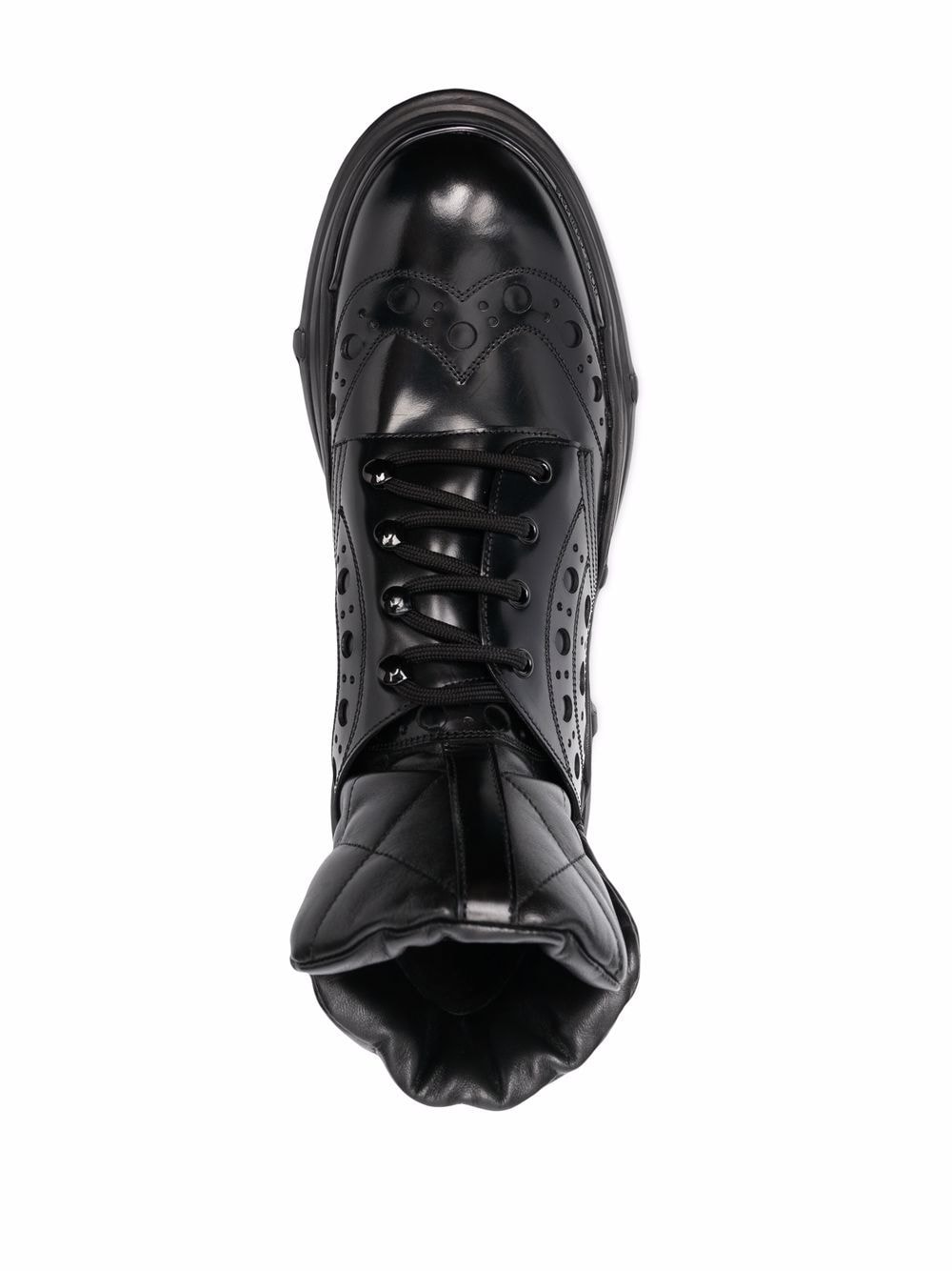Shop Dolce & Gabbana Brogue-style Boots In Black