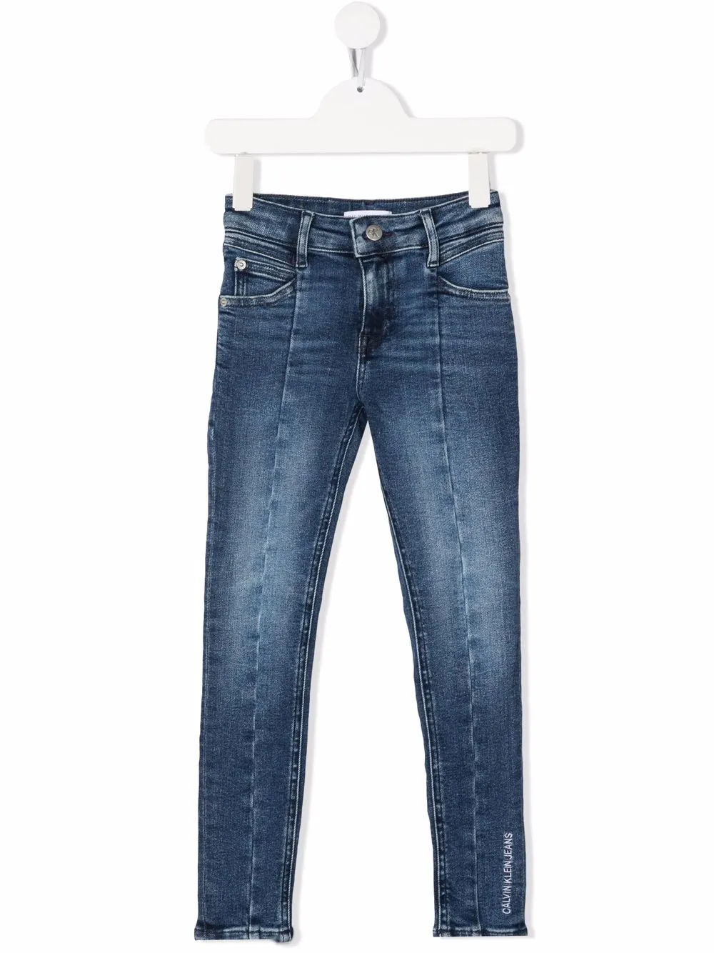 

Calvin Klein Kids mid-rise slim-fit jeans - Blue