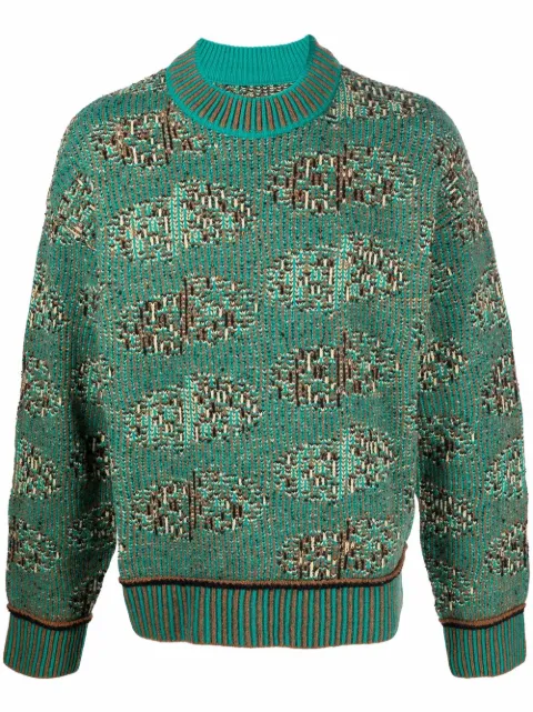Ader Error Kaplan abstract-pattern intarsia jumper