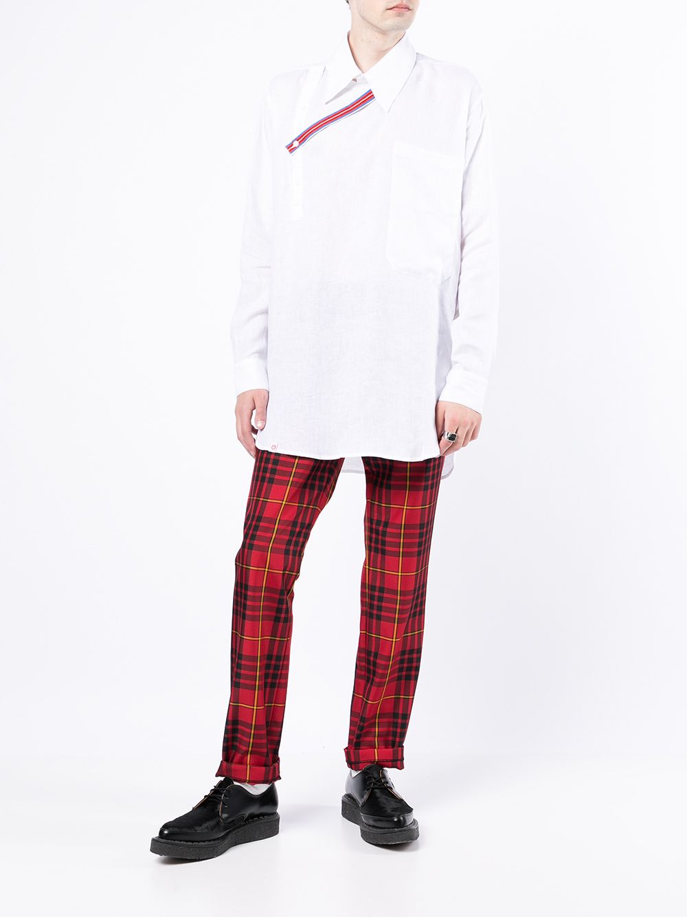 фото Charles jeffrey loverboy throat-latch oversized shirt