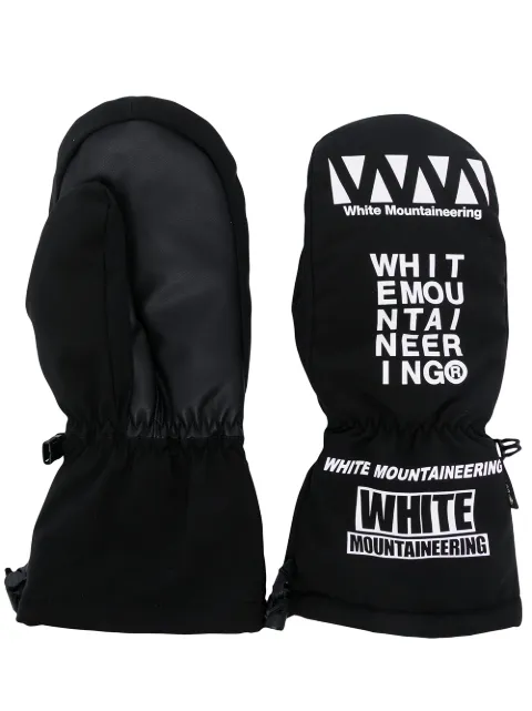 White Mountaineering قفازات بطبعة شعار الماركة ‪GORE-TEX®‬