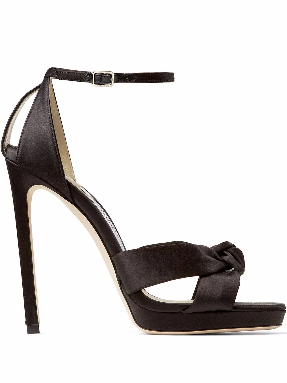 

Jimmy Choo sandalias abiertas con detalle de nudo - Negro