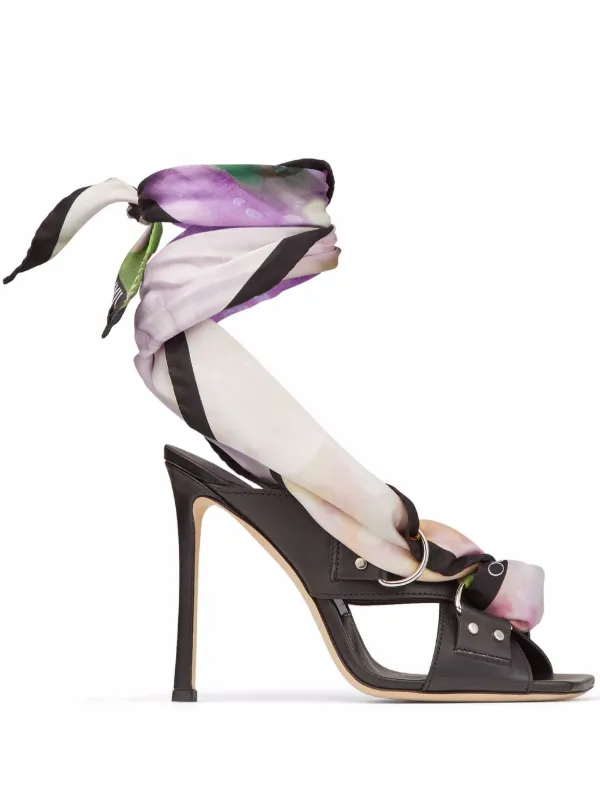 ribbon sandals heels