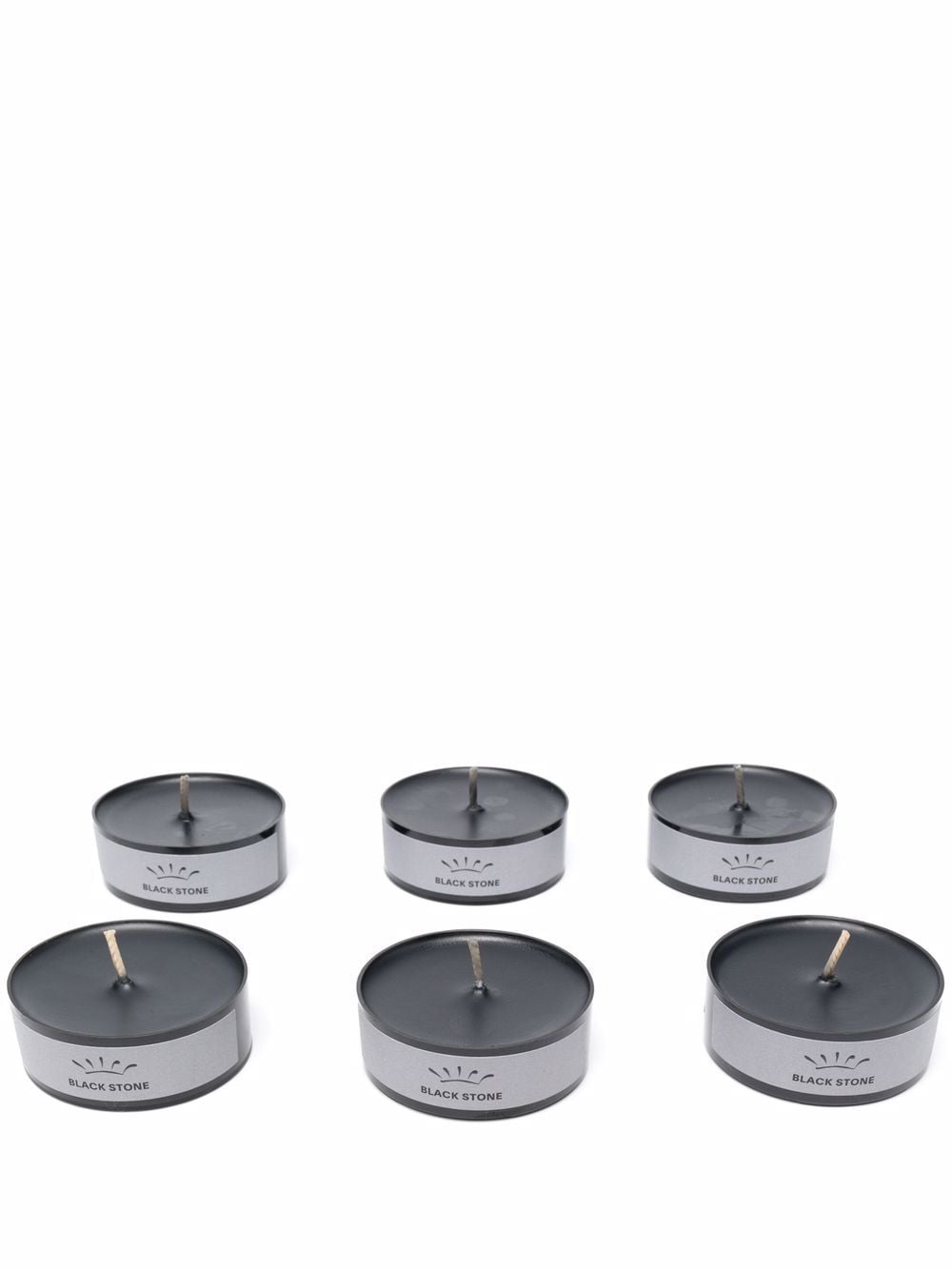 

GINORI 1735 set de seis velas Black Stone - Negro