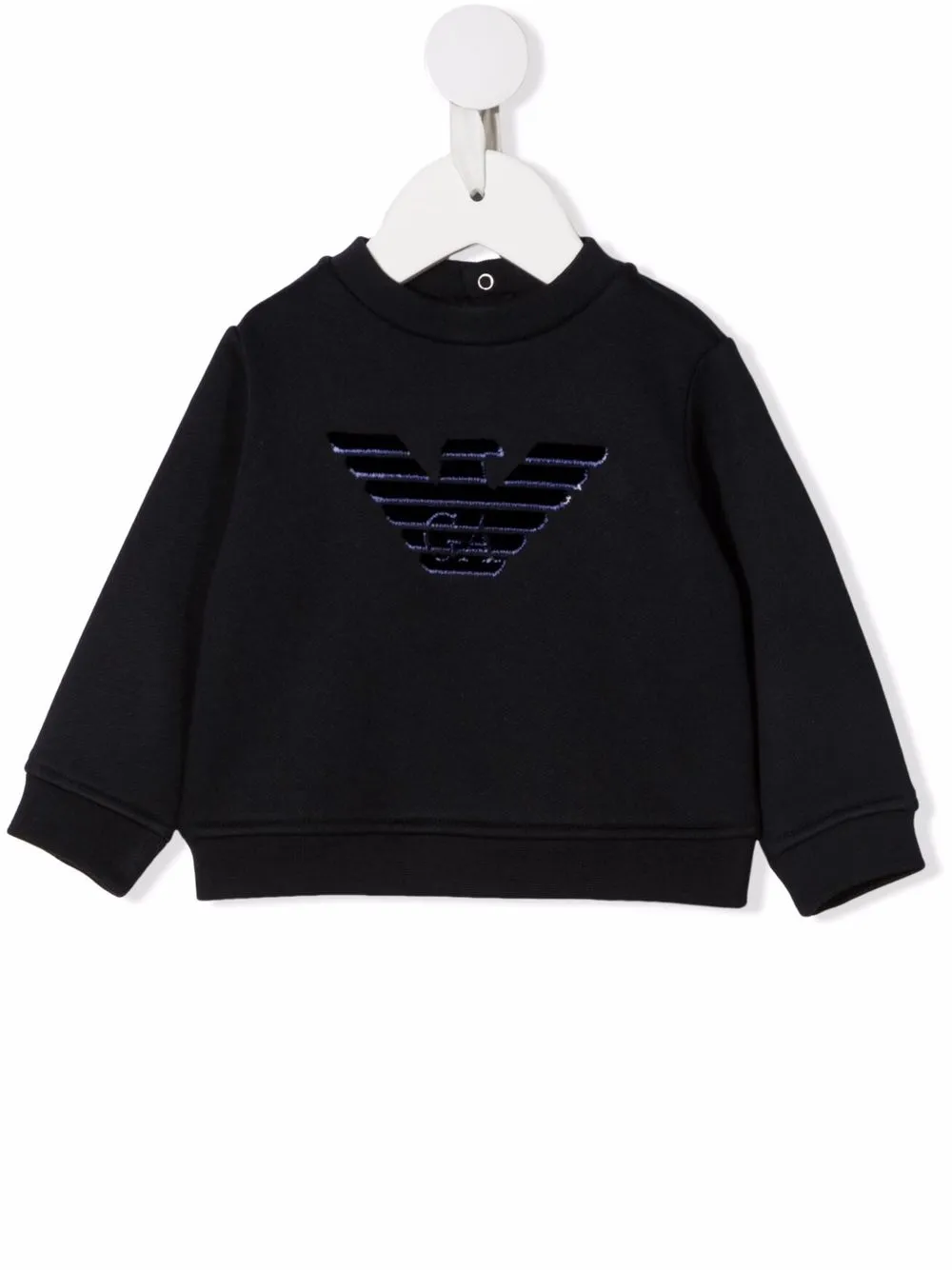 

Emporio Armani Kids sudadera con logo estampado - Azul