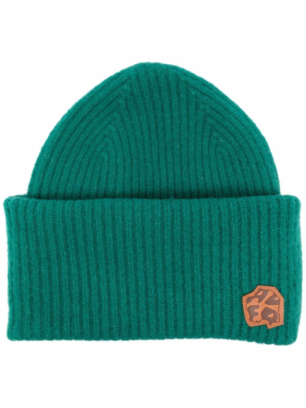 

Ader Error gorro tejido de canalé - Verde