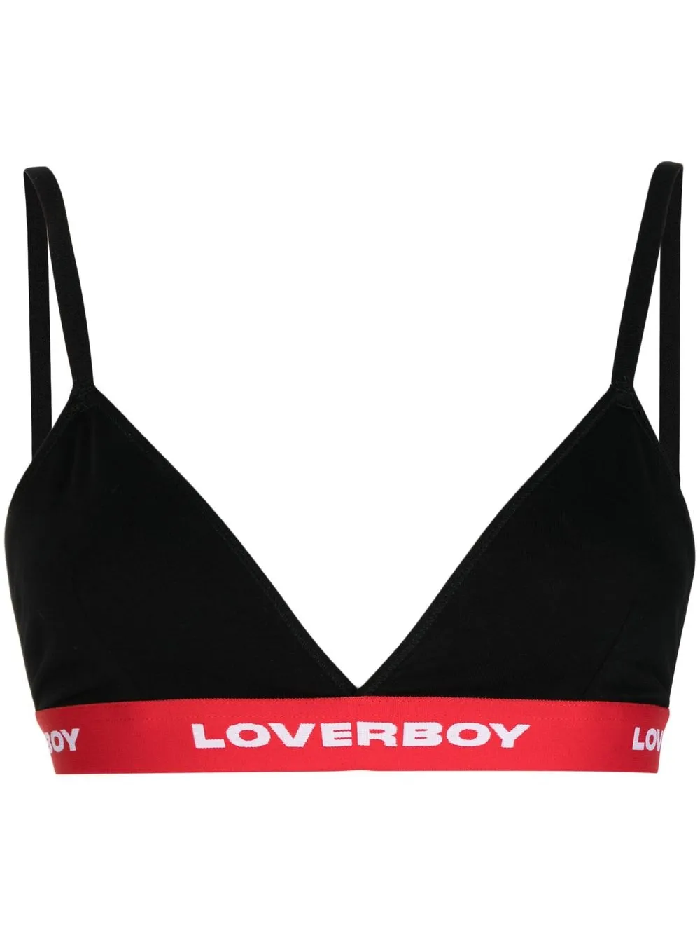 Charles Jeffrey Loverboy Logo-underband Detail Bra In Black