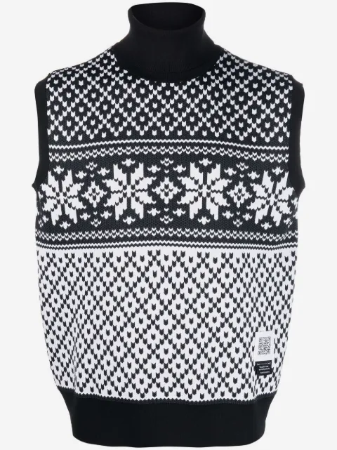 Fumito Ganryu roll-neck sleeveless jumper 