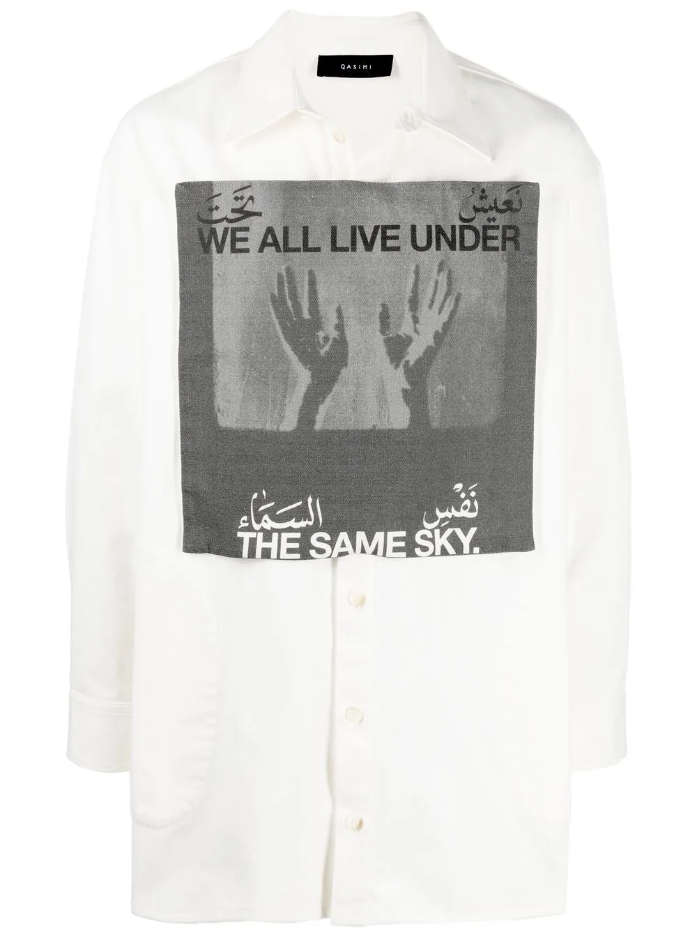 

Qasimi graphic-print shirt - White