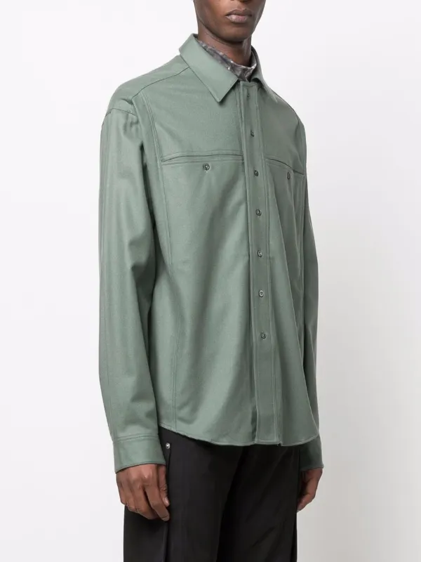 Qasimi chest-pocket Longsleeved Shirt | Green | FARFETCH