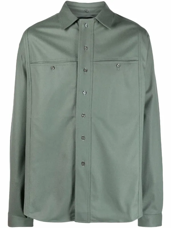 Qasimi chest-pocket Longsleeved Shirt | Green | FARFETCH