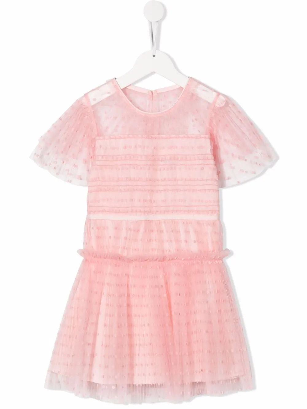 

Self-Portrait Kids tulle mini dress - Pink