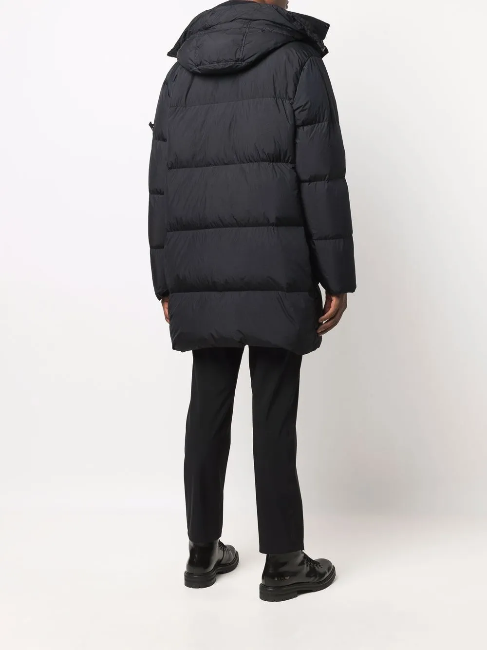 фото Stone island пуховик с капюшоном