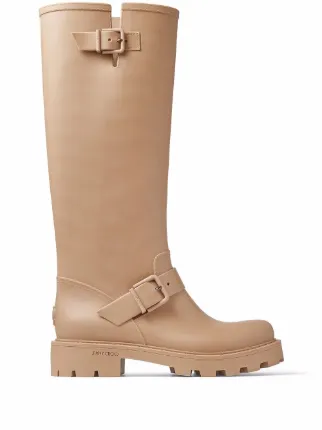 Jimmy Choo Yael Rain Boots Neutrals FARFETCH