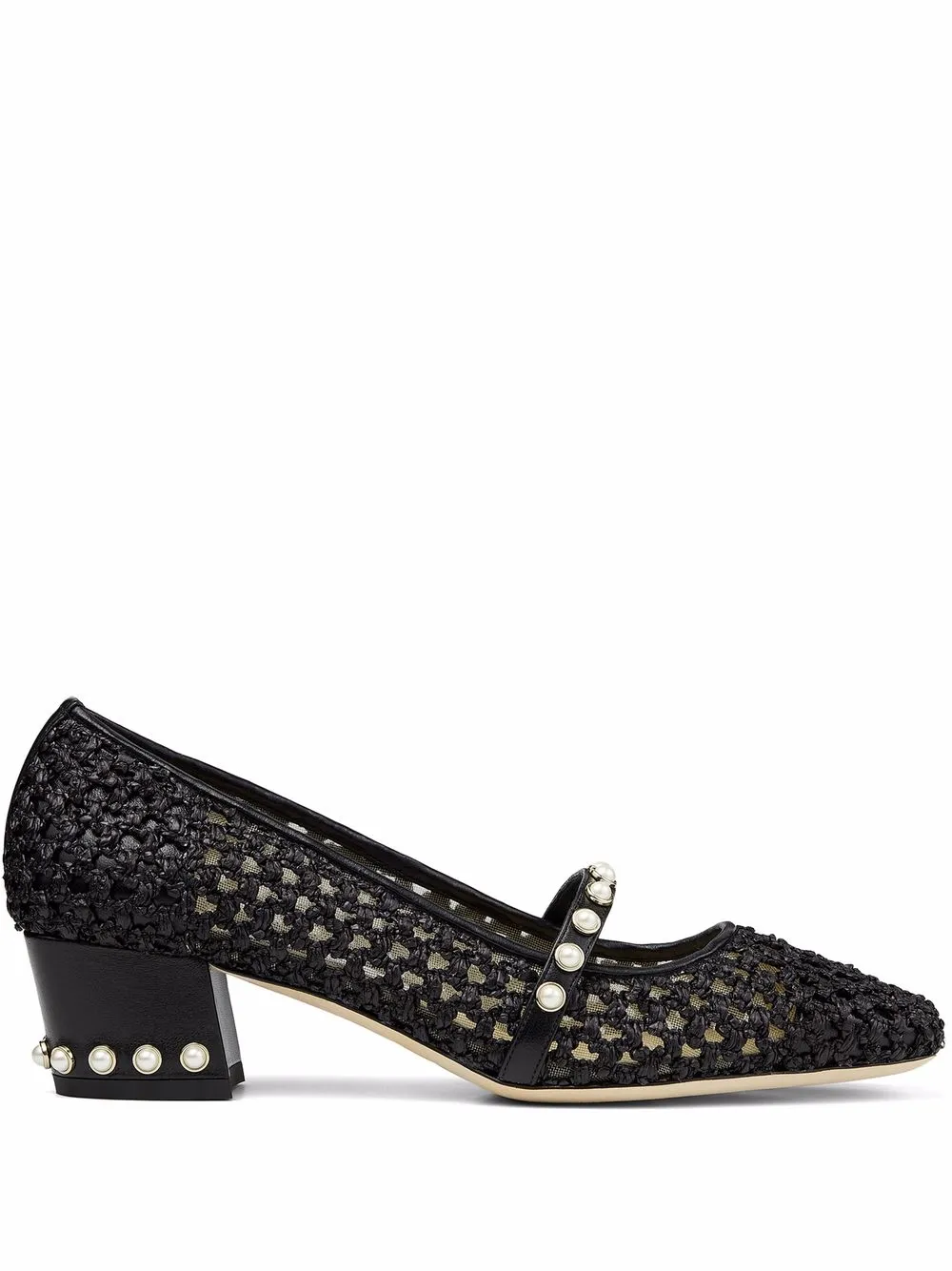 

Jimmy Choo zapatillas Hoska con tacón de 45mm - Negro