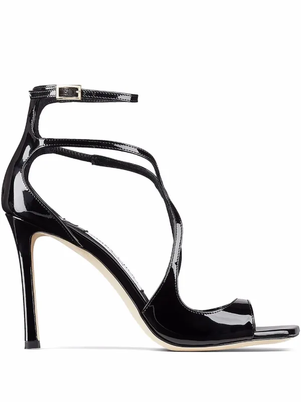 Jimmy Choo Azia 95mm square toe Sandals Farfetch