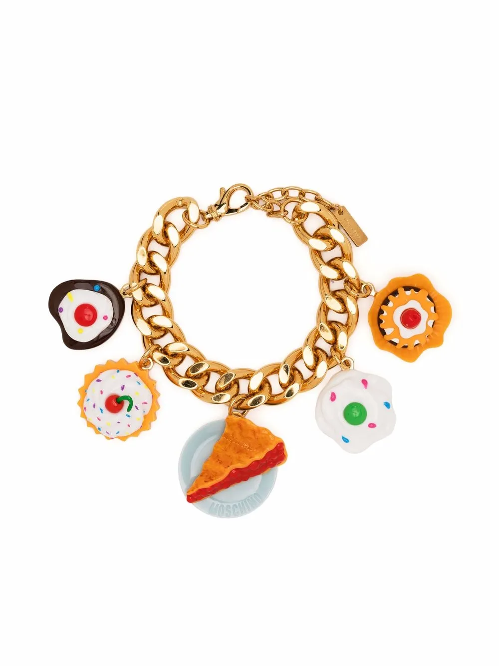 

Moschino pulsera de cadena gruesa - Dorado