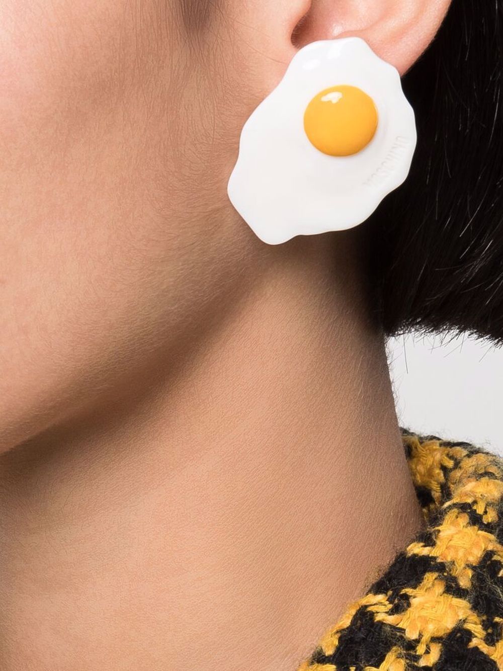 фото Moschino серьги-клипсы fried egg