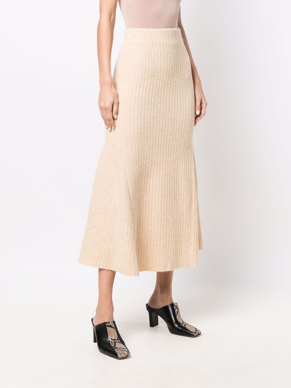 Nanushka Alyna ribbed-knit Midi Skirt - Farfetch