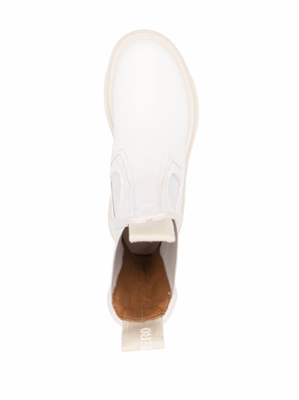 Shop Buttero Panelled Leather Chelsea Boots In White