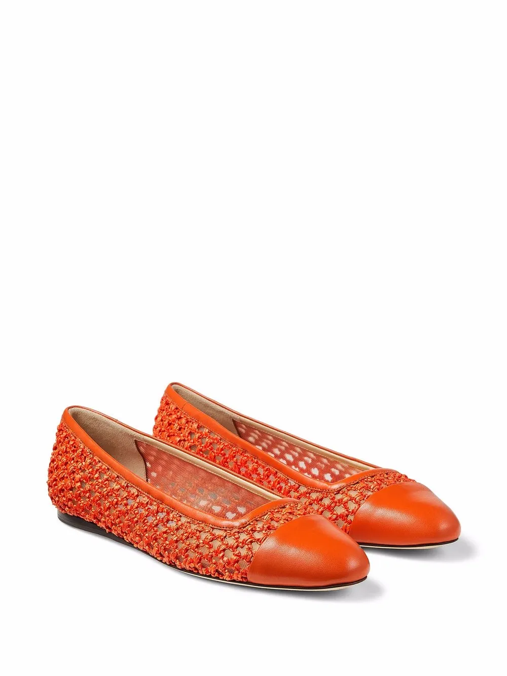 Jimmy Choo Watson ballerina shoes Orange