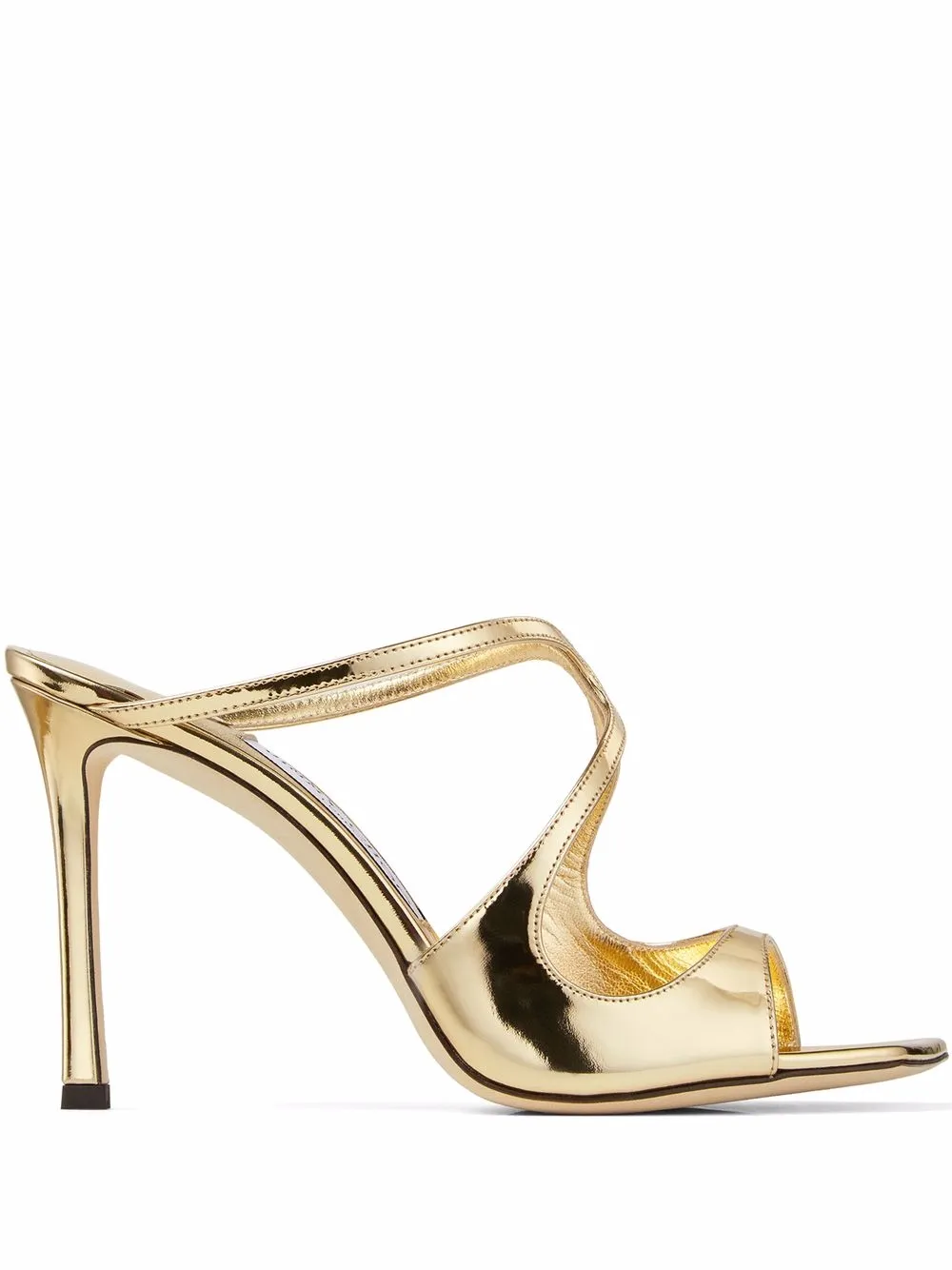 

Jimmy Choo Anise 95mm heeled sandals - Gold