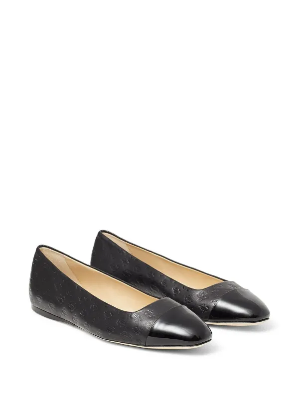 Jimmy Choo Watson Monogram Ballet Flats | FARFETCH