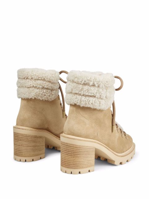 shearling ankle boots womens