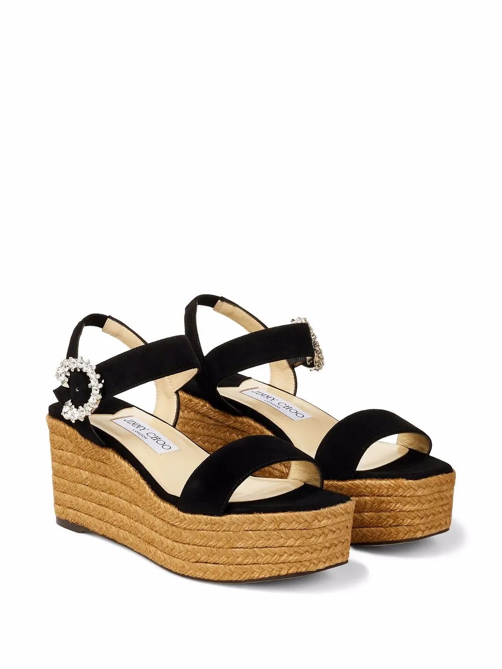 Jimmy Choo Mirabelle 70mm Wedge Sandals - Farfetch