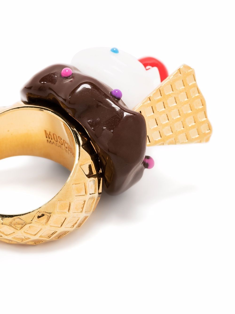 фото Moschino декорированное кольцо