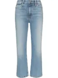 RE/DONE '70s cropped straight-leg jeans - Blue