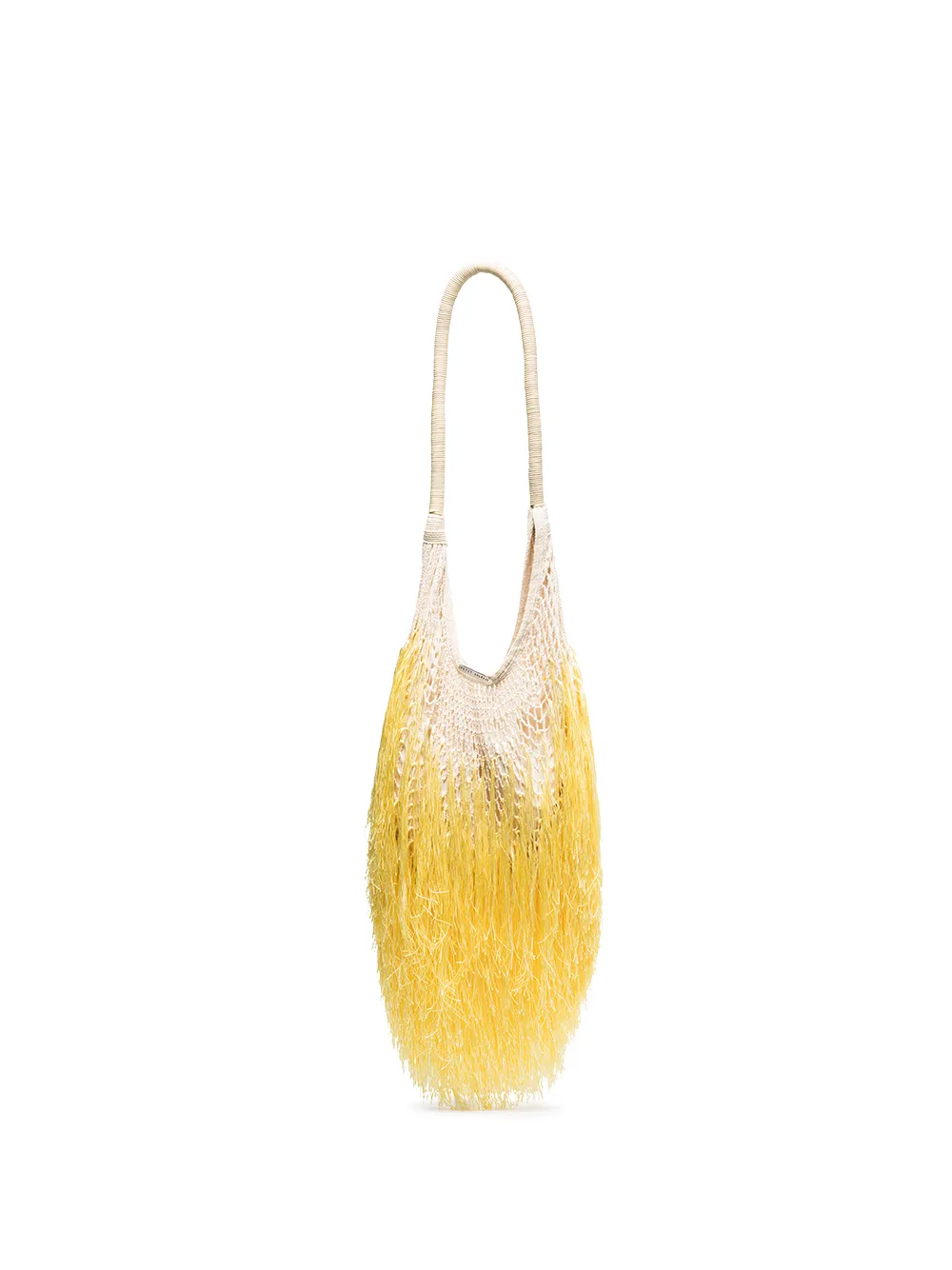 

PETIT KOURAJ bolsa crossbody Hoop Fringe - Amarillo