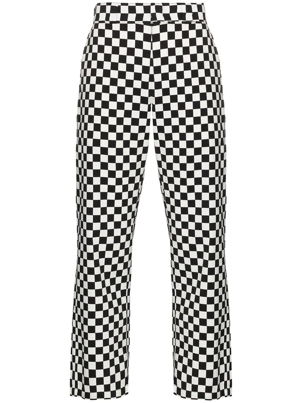 

R13 straight-leg checkerboard trousers - Black