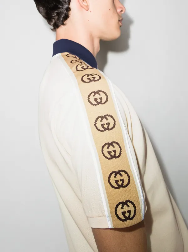 Gucci Interlocking G Stripe Polo Shirt 