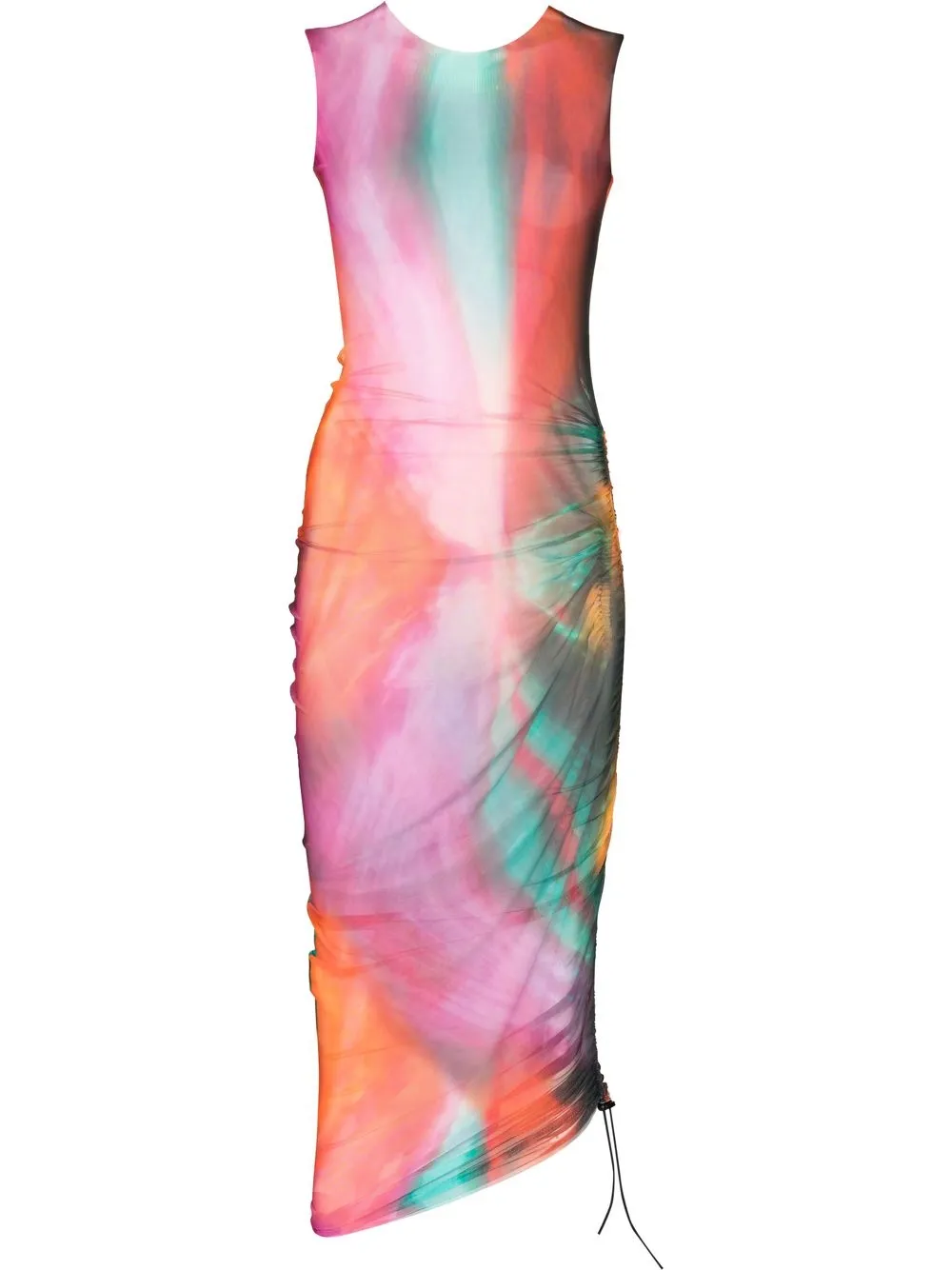 

Louisa Ballou all-over graphic print dress - Orange