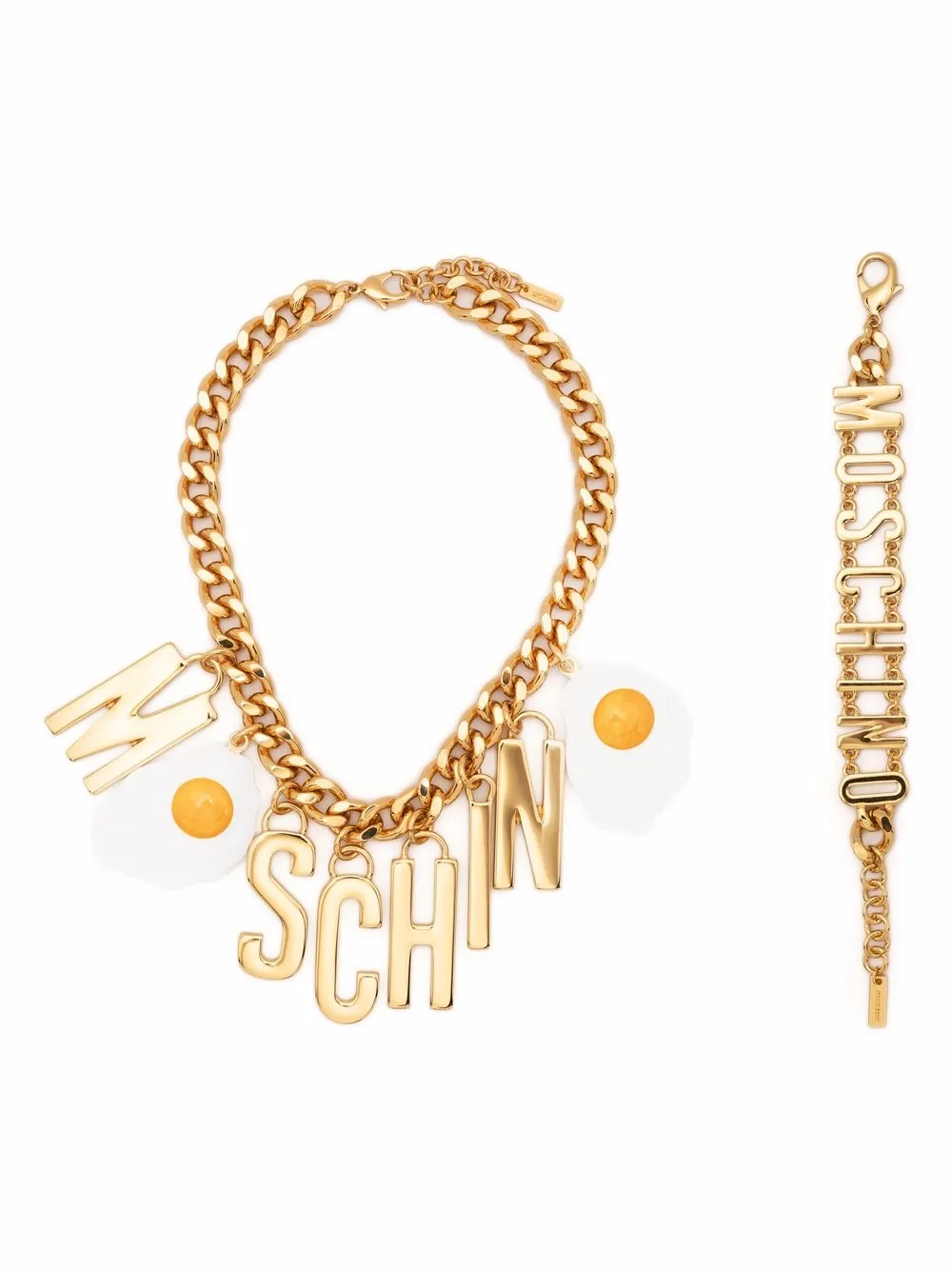 Moschino браслет Fried Egg с логотипом