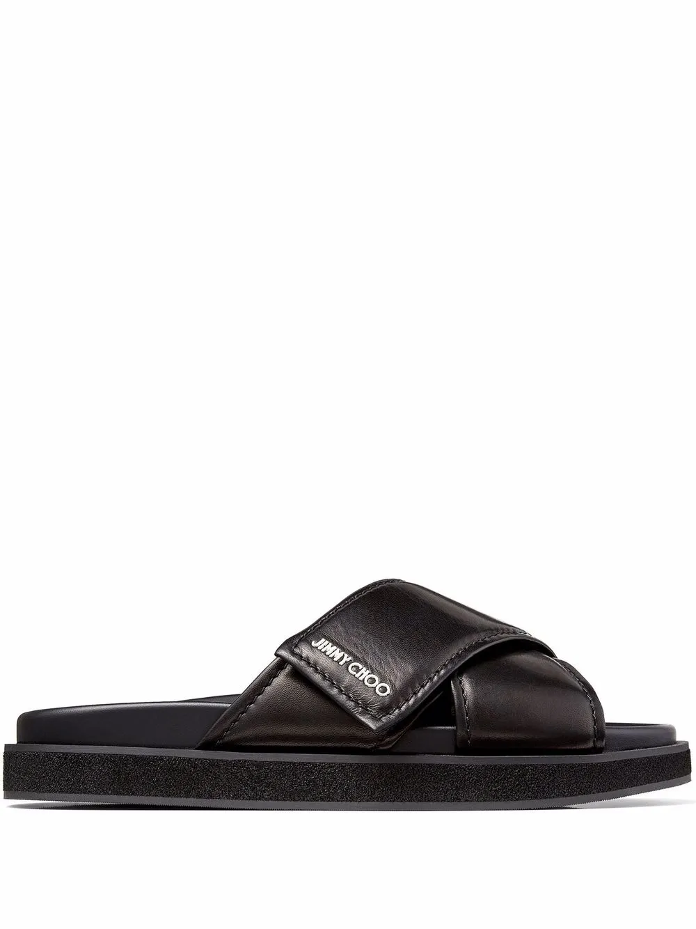 

Jimmy Choo Joel crossover-strap leather sandals - Black