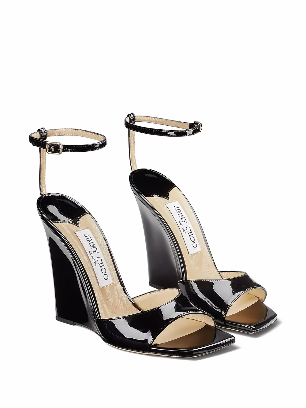 Jimmy choo black wedges top