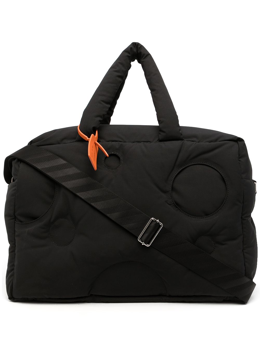 

Off-White tote capitonado con asas - Negro