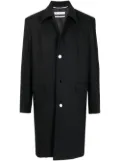 Off-White single-breasted wool-blend coat - Black