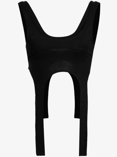 HELIOT EMIL U-neck cropped tank top