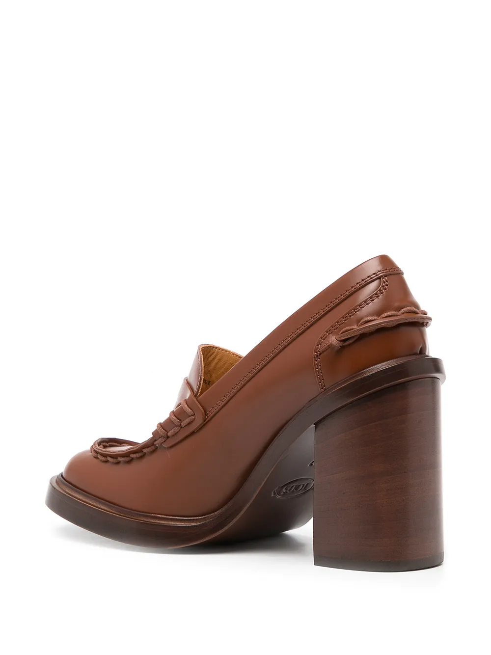  Tod's Loafer Mit Mandelförmiger Kappe   Braun 