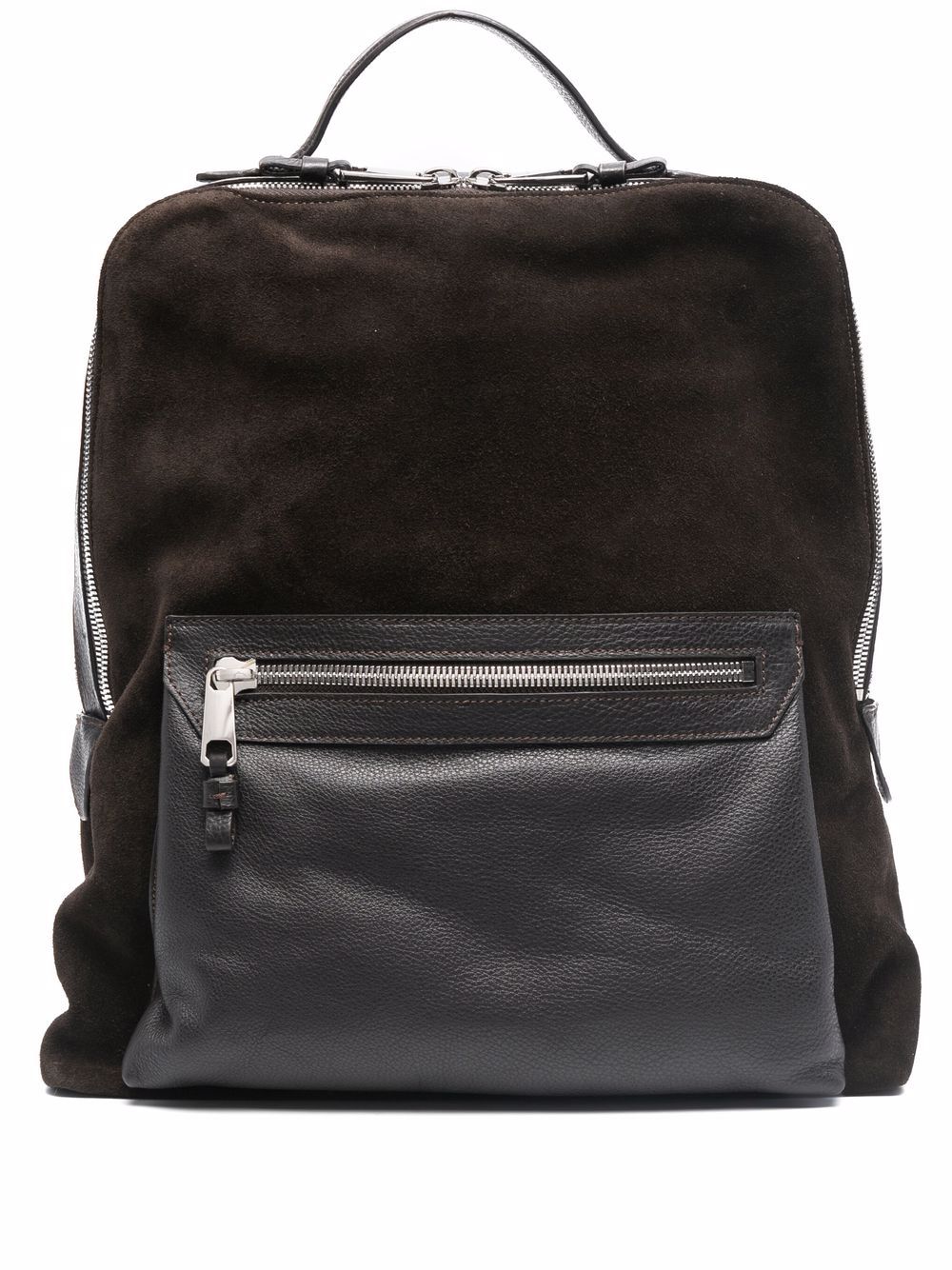 фото Eleventy zip-pocket leather backpack