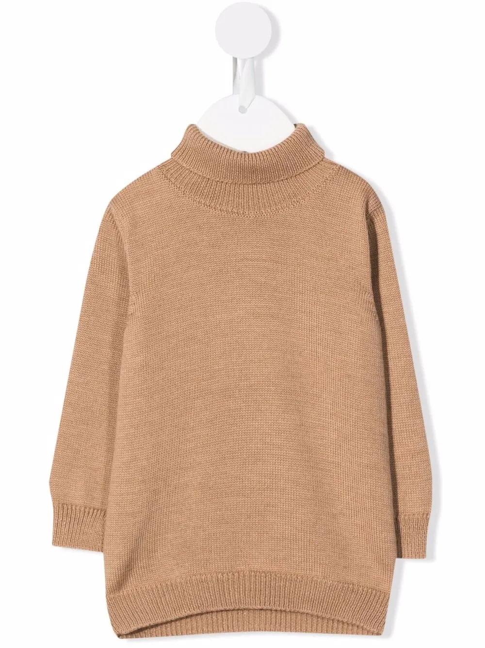 

Little Bear roll neck wool jumper - Brown