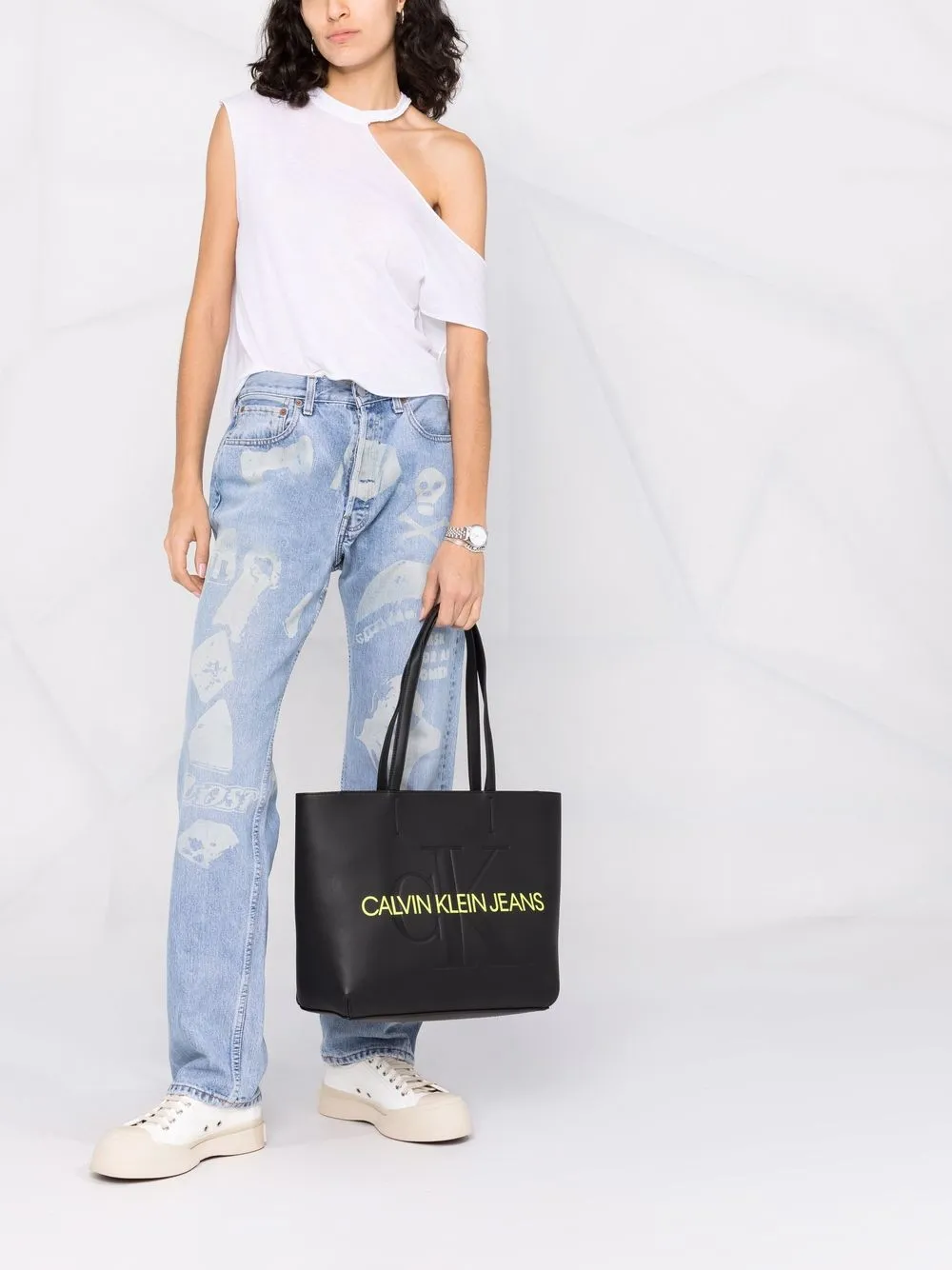 фото Calvin klein jeans сумка-тоут с логотипом