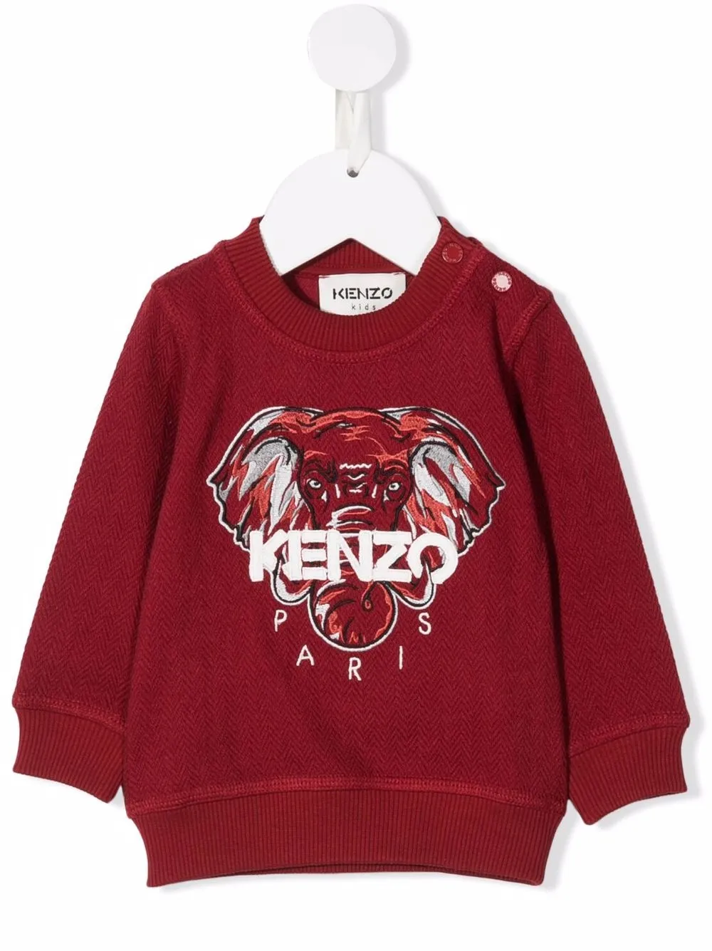 фото Kenzo kids толстовка из смесового хлопка с вышивкой