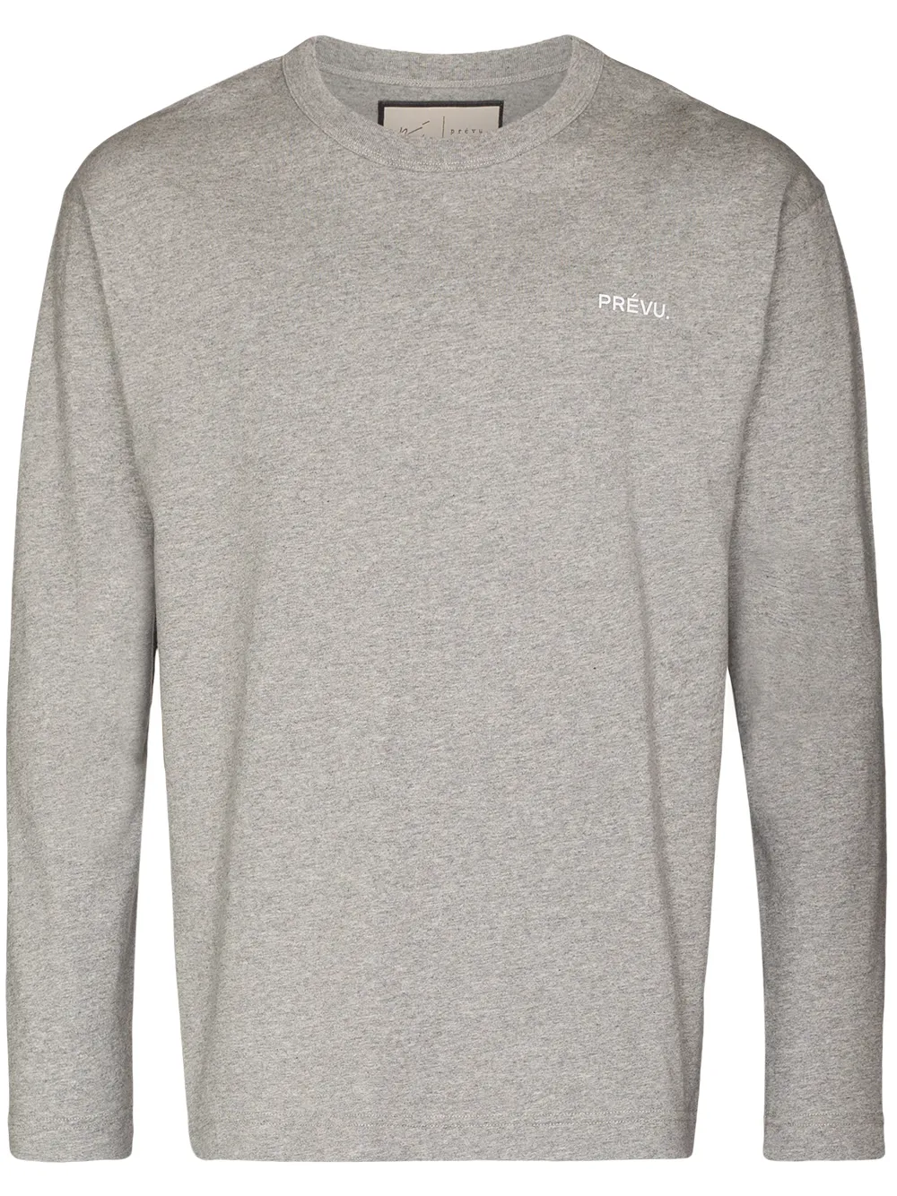 PR VU Logo Print long sleeve T shirt Farfetch