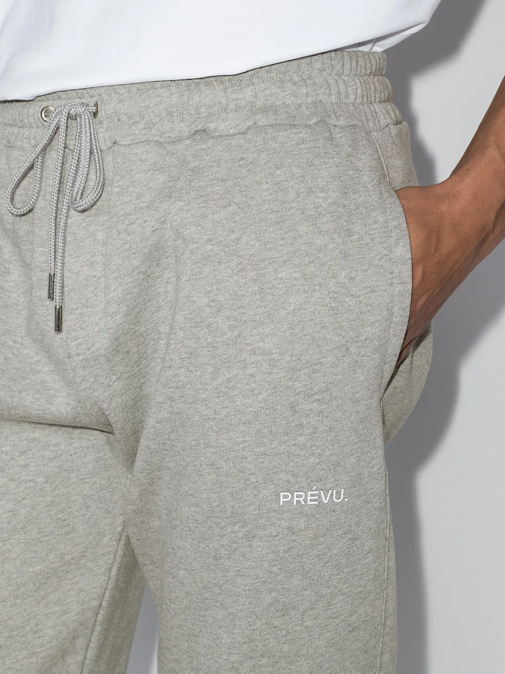 фото Prévu спортивные брюки с кулиской и логотипом