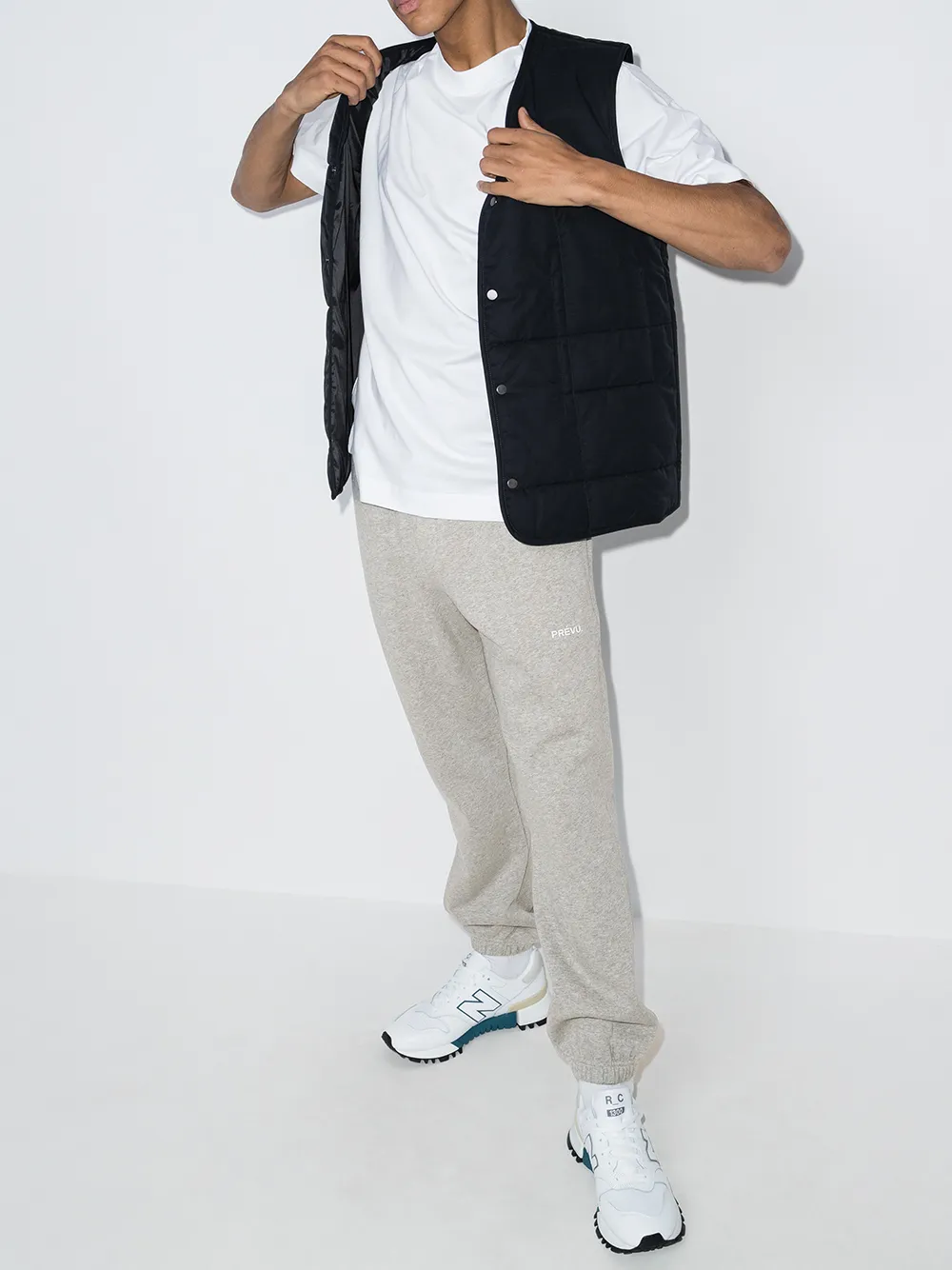 фото Prévu спортивные брюки с кулиской и логотипом