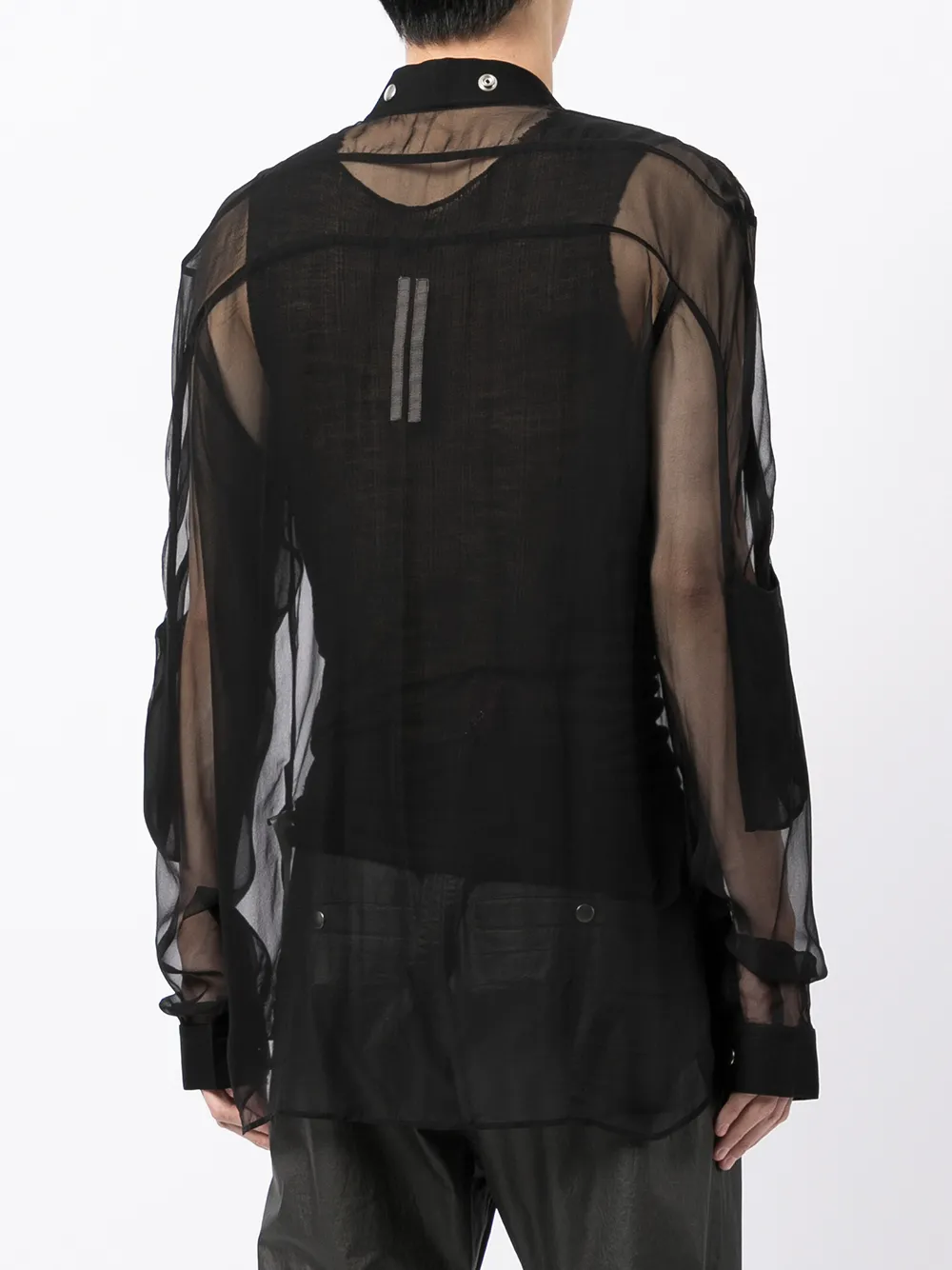 фото Rick owens рубашка larry с рукавами реглан